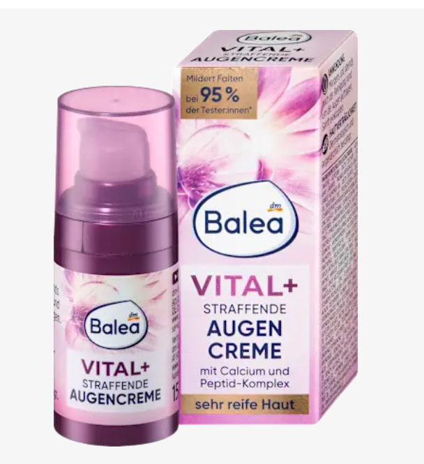 Balea Крем для зміцнення шкіри навколо очей Vital+, 15 мл