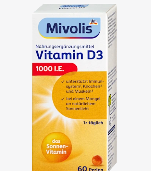 Mivolis D3 перлини 1000 МО 60 штук