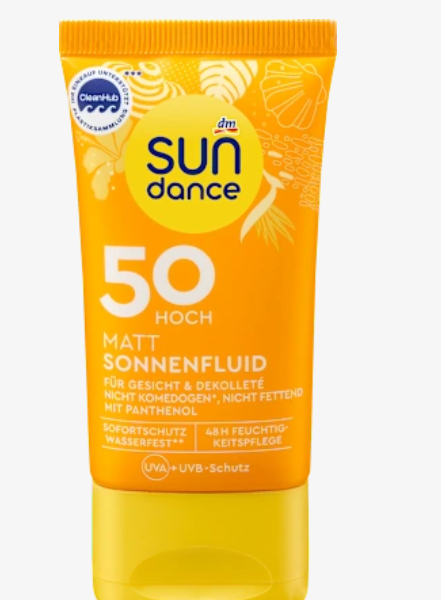 Сонцезахисний флюїд для обличчя, матуючий SPF 50, 50 мл