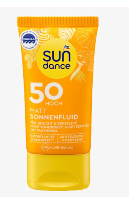 Сонцезахисний флюїд для обличчя, матуючий SPF 50, 50 мл
