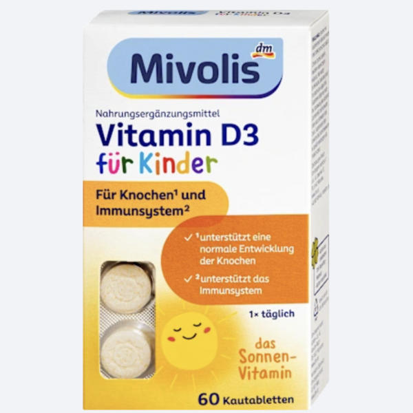 Жувальні вітаміни Mivolis Vitamin D3 для дітей