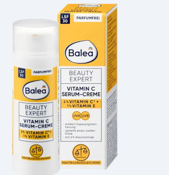 Balea Сироватка-крем Serum Beauty Expert з вітаміном С SPF 30, 50 мл