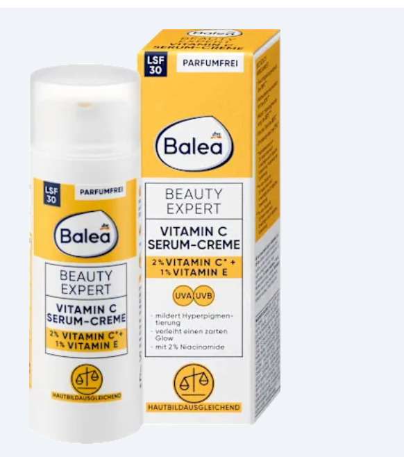 Balea Сироватка-крем Serum Beauty Expert з вітаміном С SPF 30, 50 мл