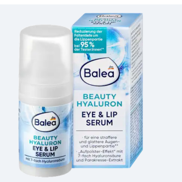 Balea Сироватка для очей та губ Beauty Hyaluron Eye & Lip Serum, 15 мл