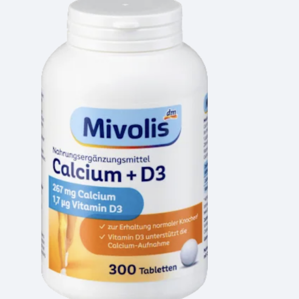 Mivolis Таблетки Кальцій + D3, 300 таблеток, 264 г
